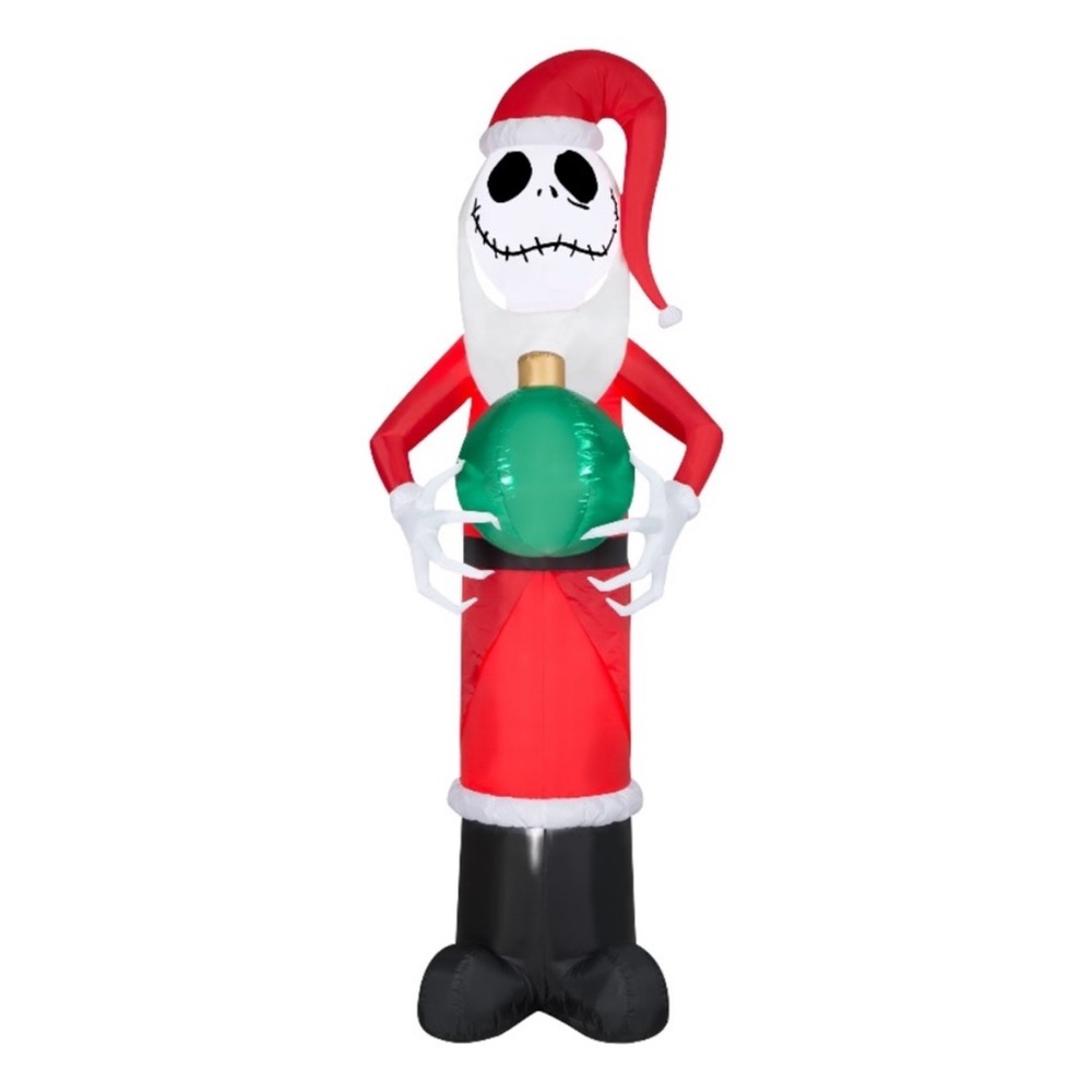 Disney Nightmare Before Christmas‎ Jack Skellington Santa Inflatable 8.5 FT